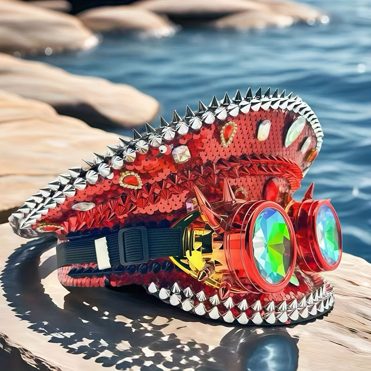 HONGLUAN Sparkling Steampunk Captain Hat