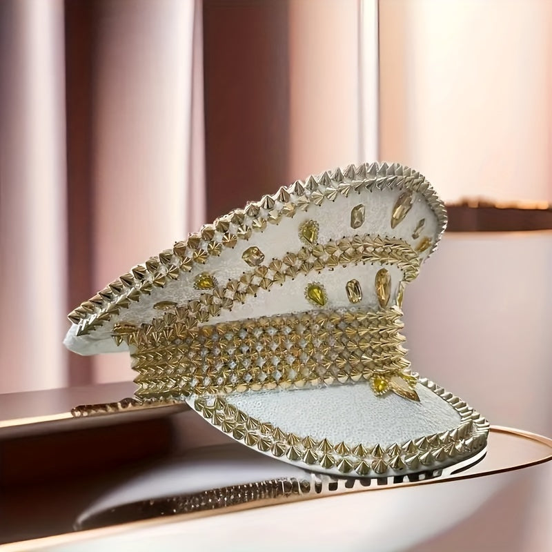 Punk Rivet Captain Hat