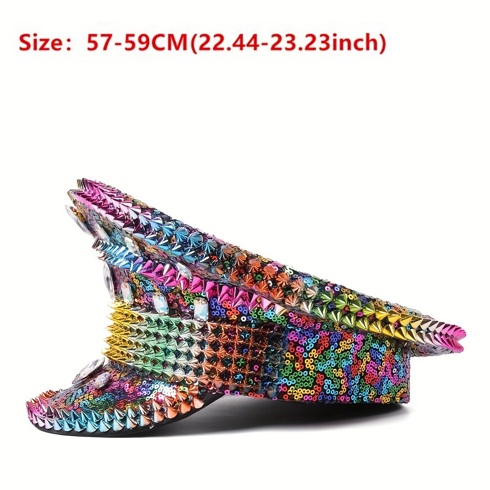 Rhinestone Captain Hat