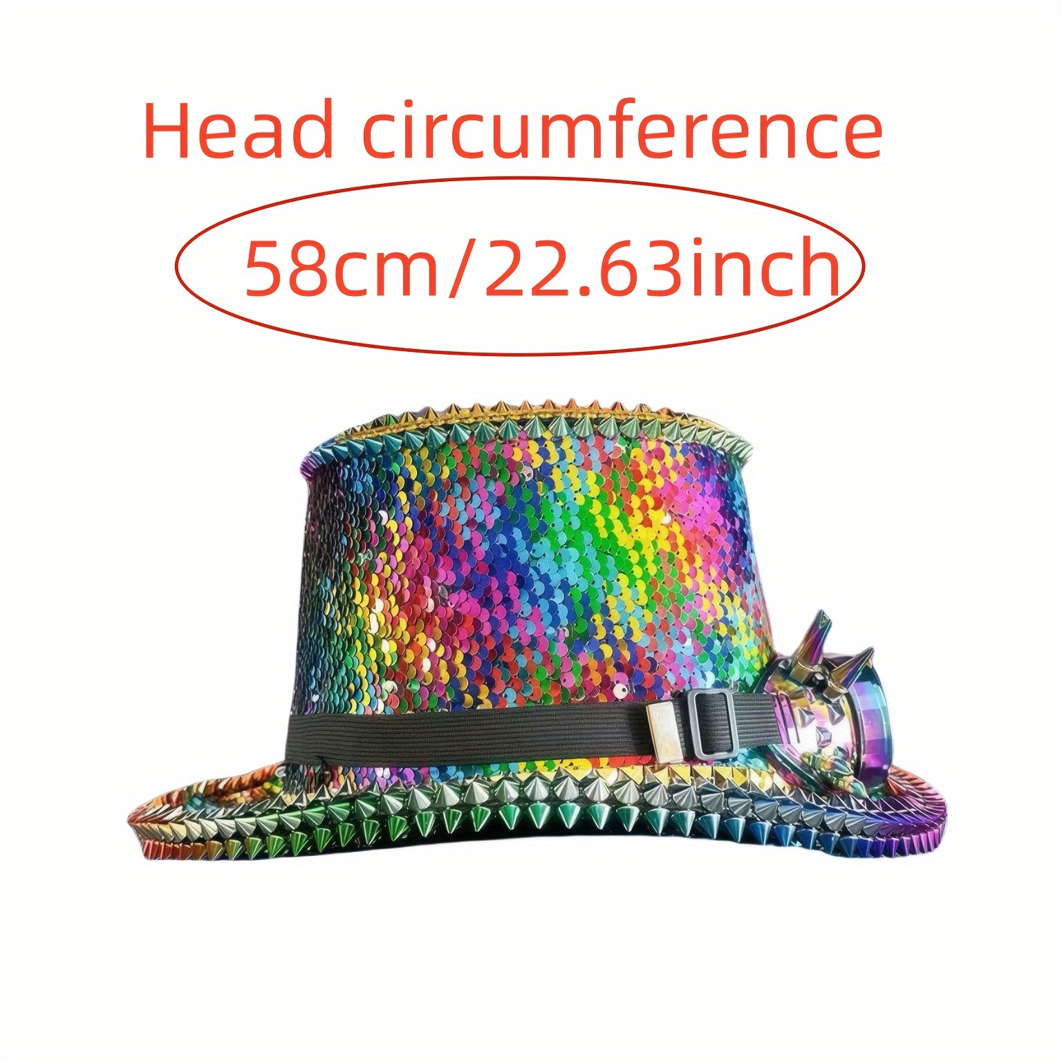 Steampunk Rainbow Top Hat with Goggles