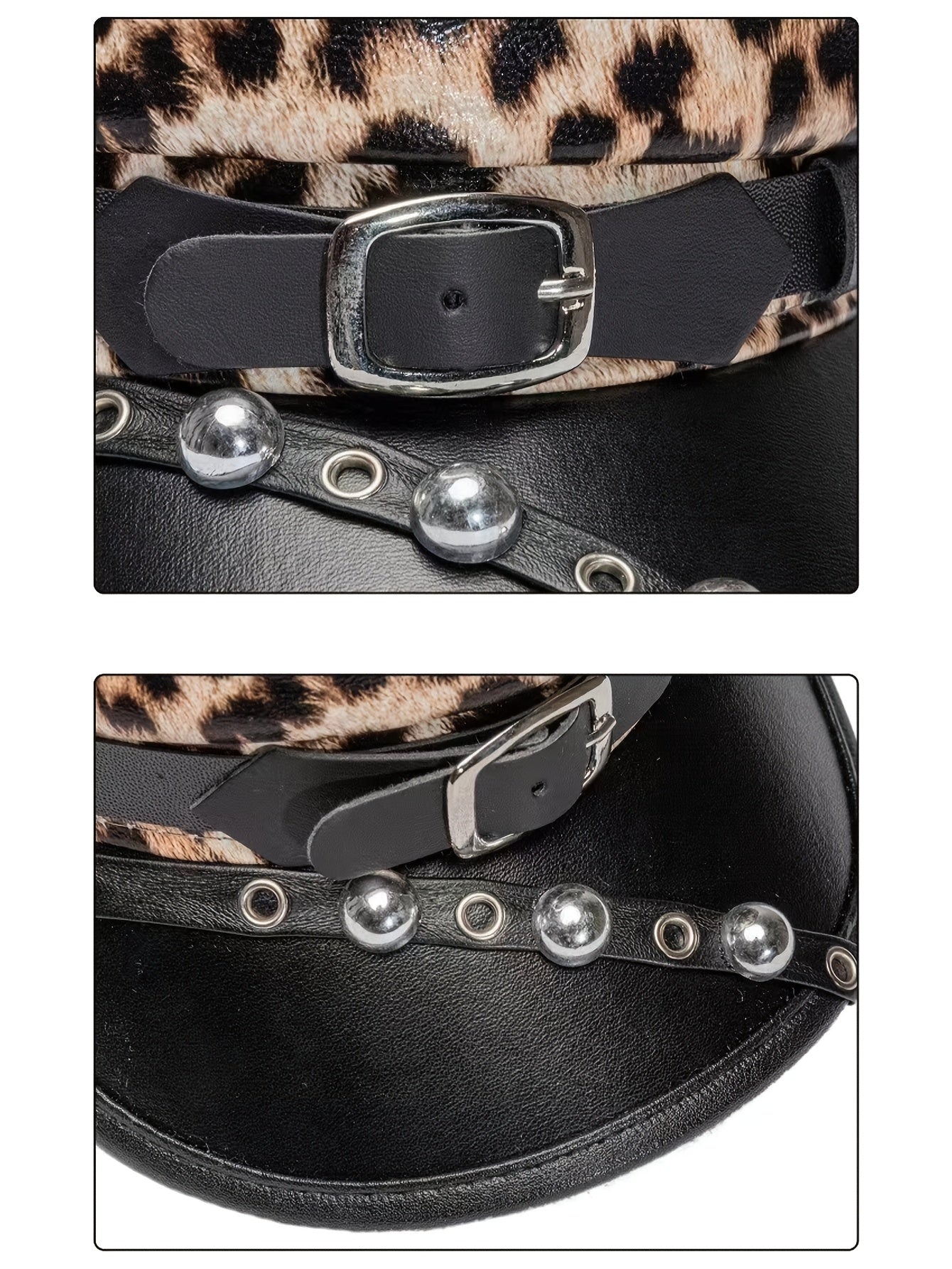 Punk Leopard Print hat