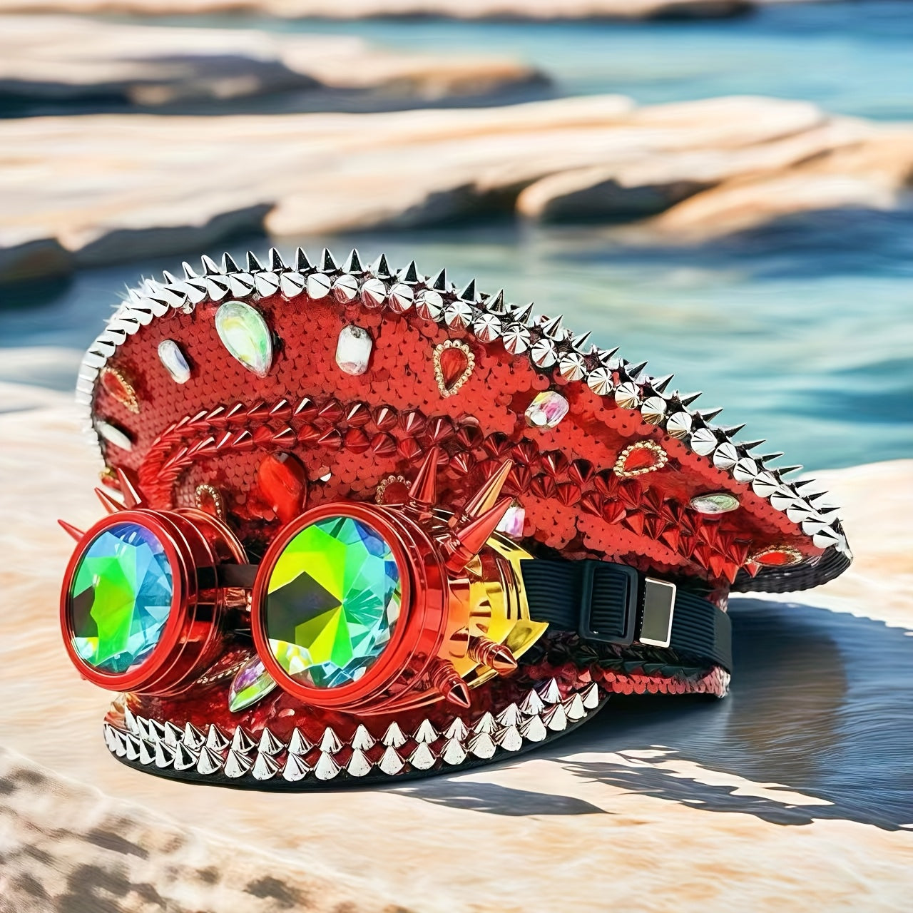 HONGLUAN Sparkling Steampunk Captain Hat