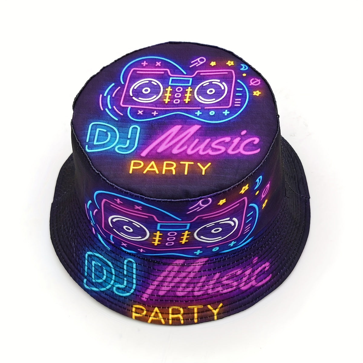 Neon DJ Music Party Hat