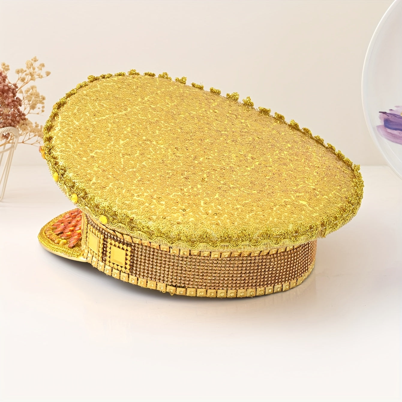 Golden  Rhinestone Hat