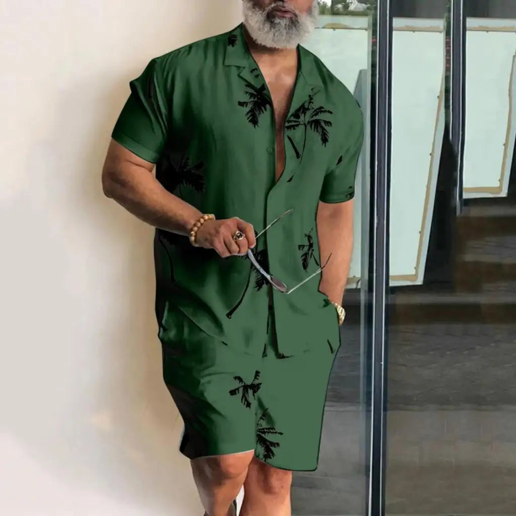 3d Print Coconut Tree shirt & shorts