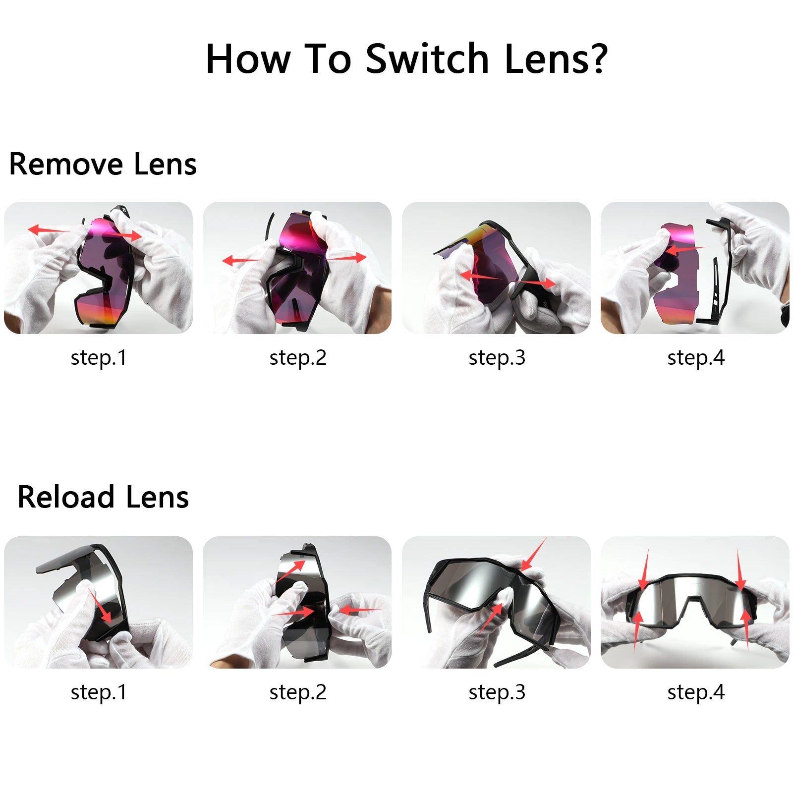 Kapvoe Cycling Glasses Bike Cycling Goggles