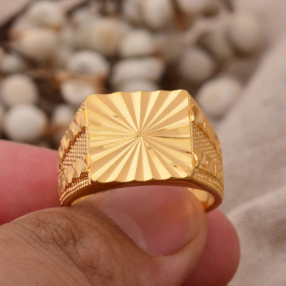 24k Dubai Gold Color Ring