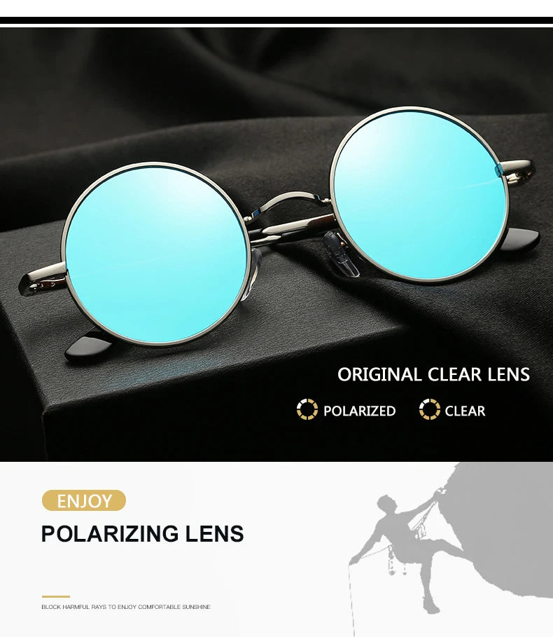 Round Polarized Sunglasses