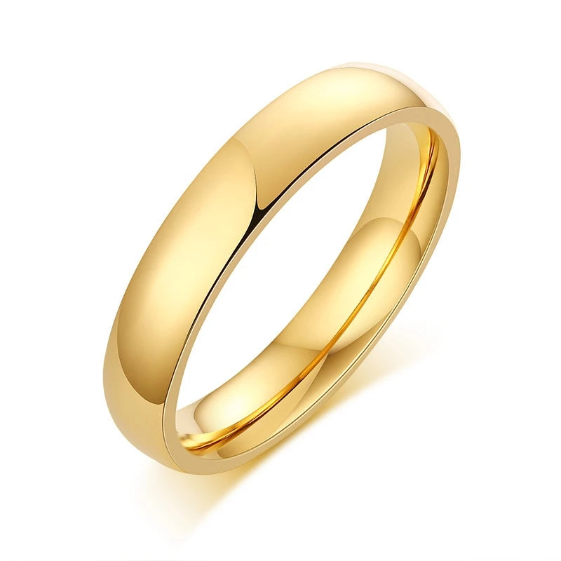 Letdiffery 18k gold plating Stainless Steel Wedding Ring