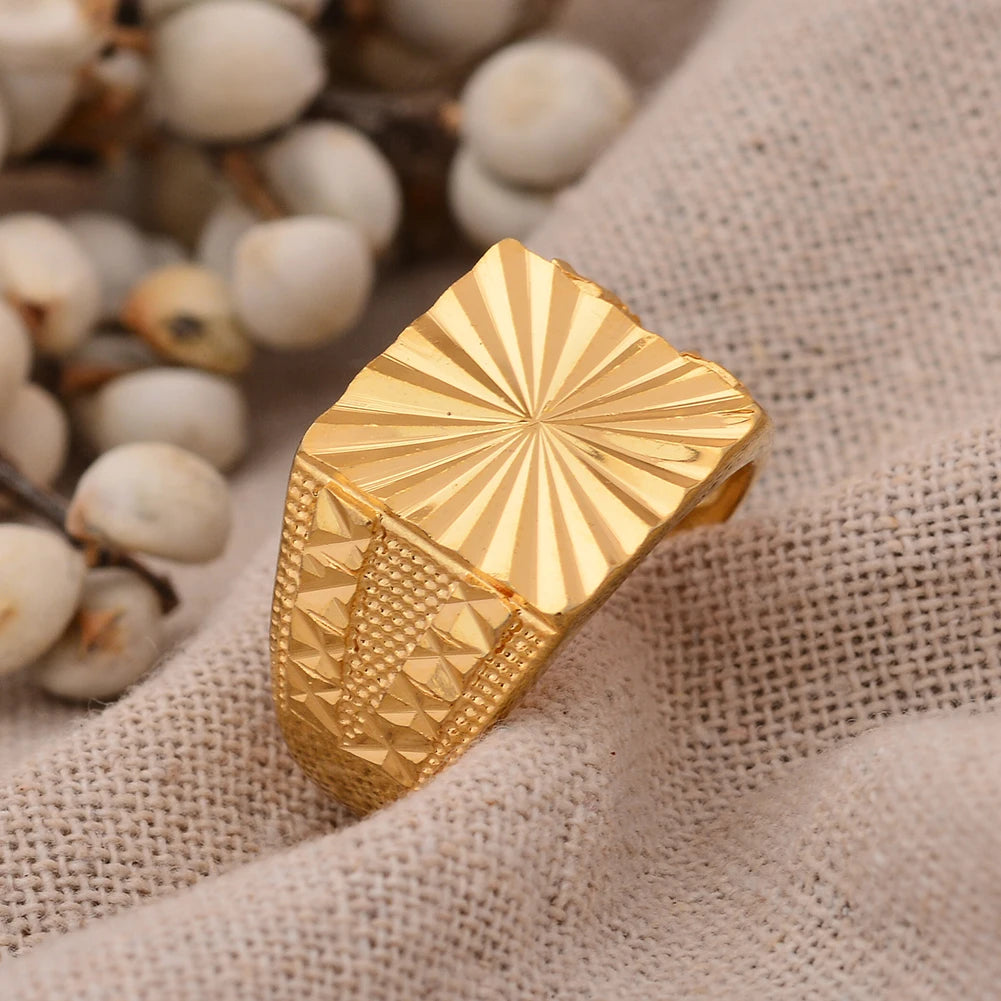 24k Dubai Gold Color Ring