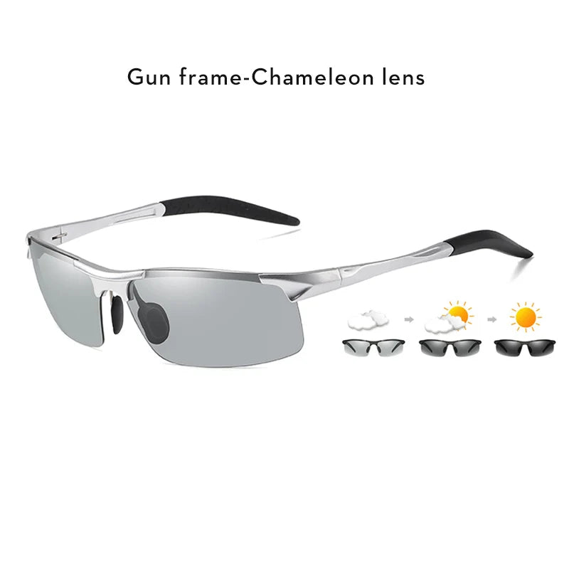 COOLPANDAS Aluminum Photochromic Sunglasses