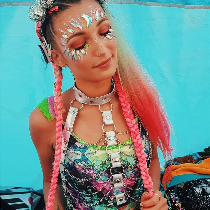Faux Leather Holographic Outfit