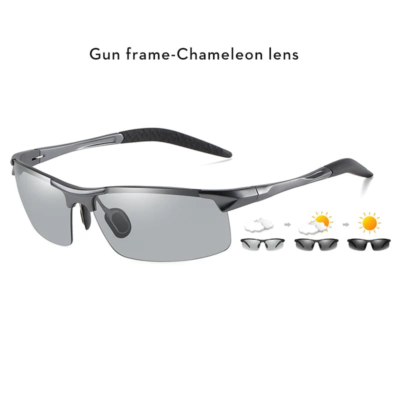 COOLPANDAS Aluminum Photochromic Sunglasses