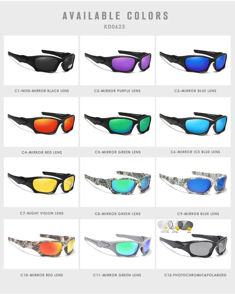 KDEAM Outdoor Sports Polarized Sunglasses