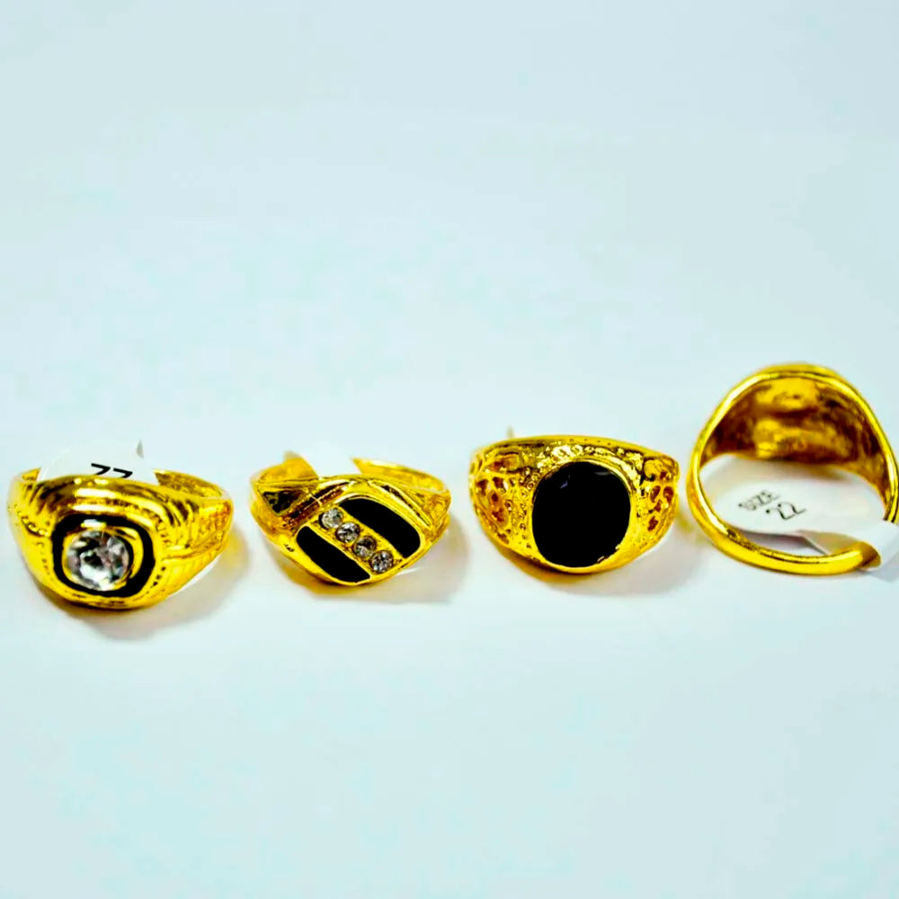 5pcs Fashion Jewelry Gold Color Enamel Rhinestone Rings