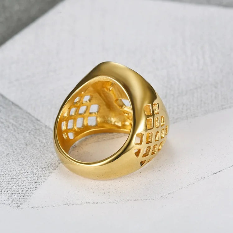 Horse Head  Gold Color Ring