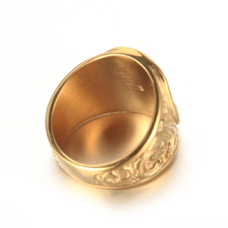 Embossed Stamped Freemason Masonic Rings
