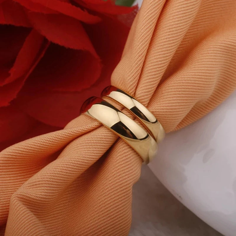 Letdiffery 18k gold plating Stainless Steel Wedding Ring