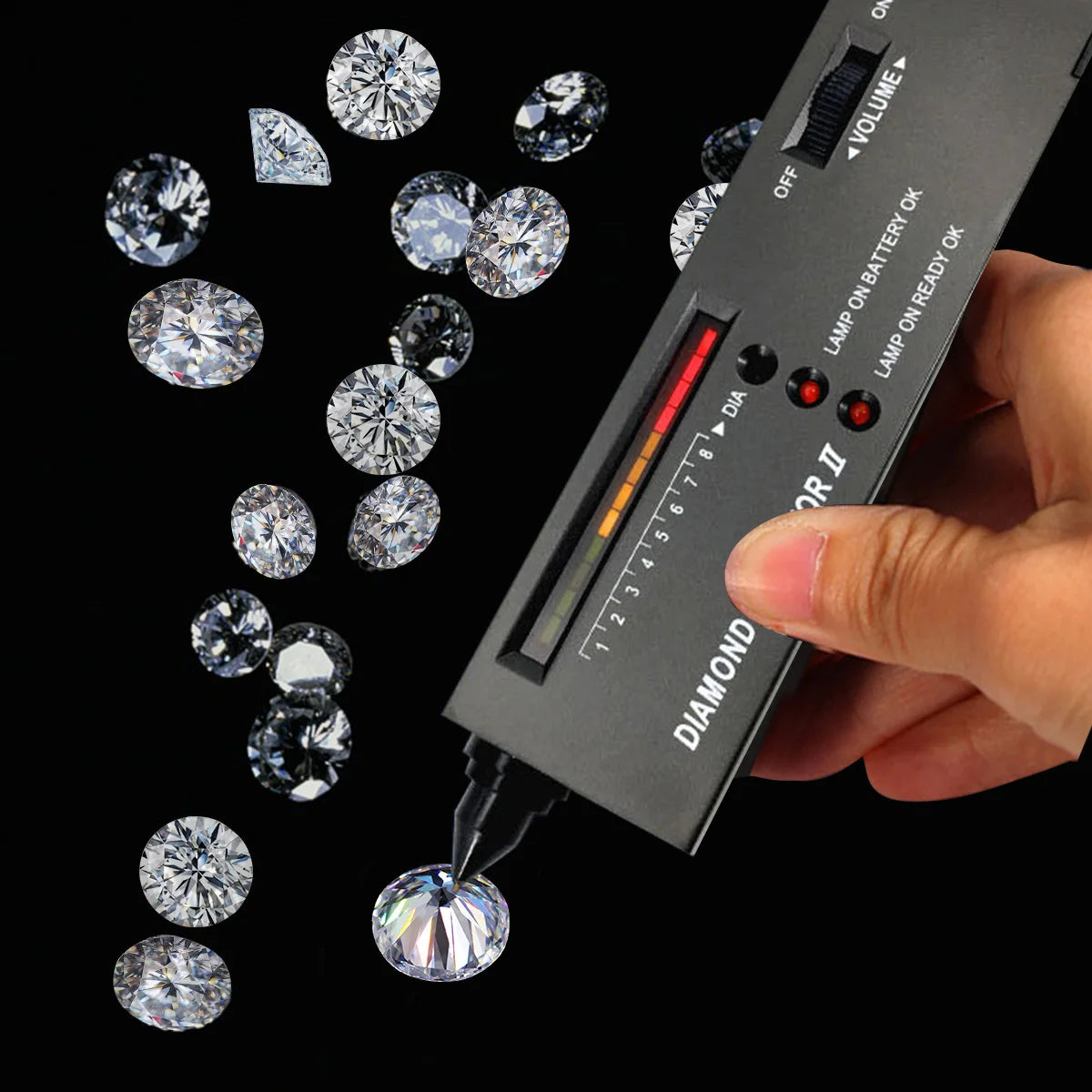 2, 1, 0.5 Carat Moissanite Rings