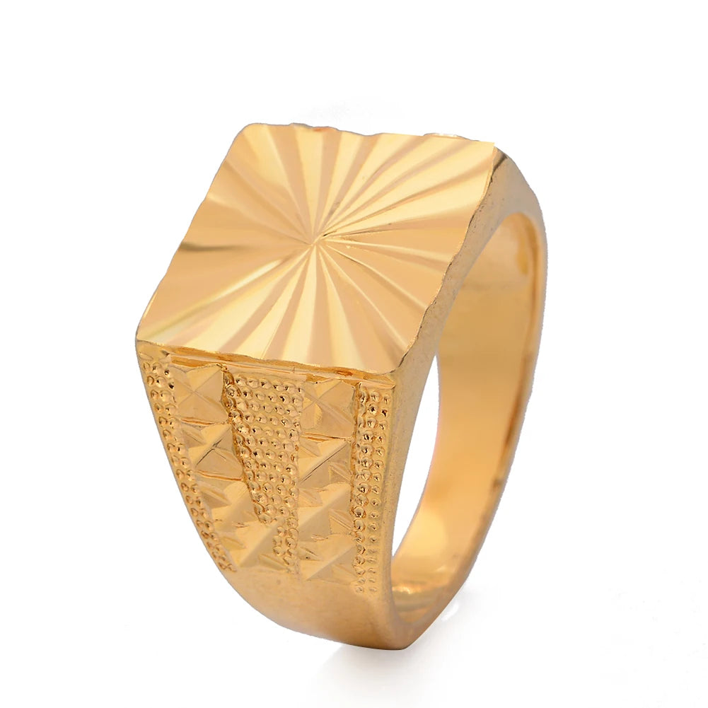 24k Dubai Gold Color Ring