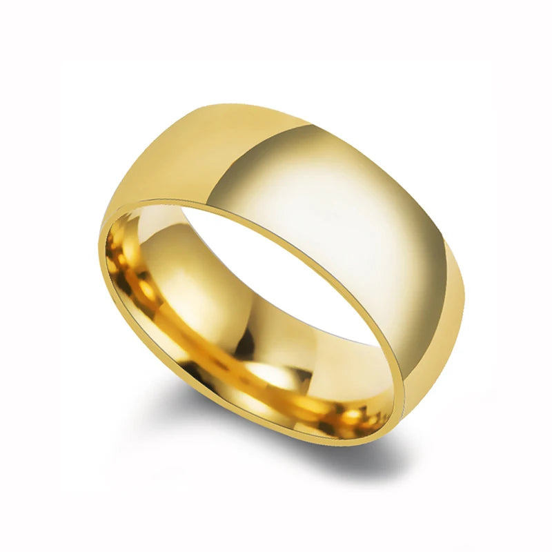 Letdiffery 18k gold plating Stainless Steel Wedding Ring