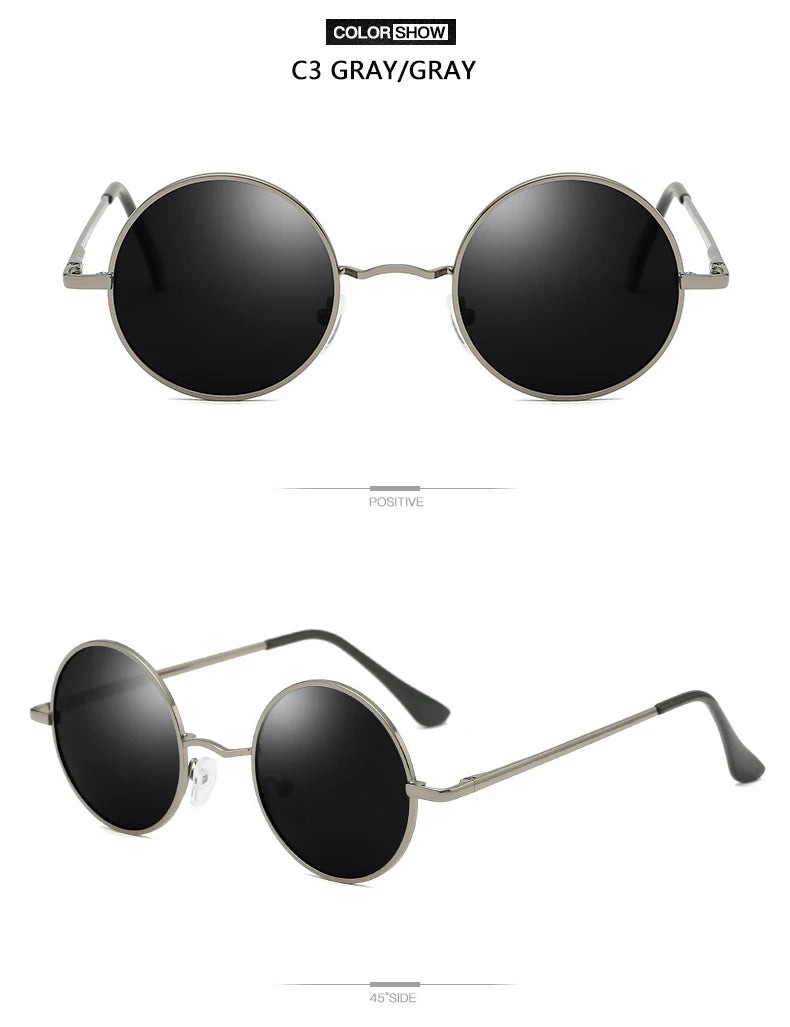 Round Polarized Sunglasses