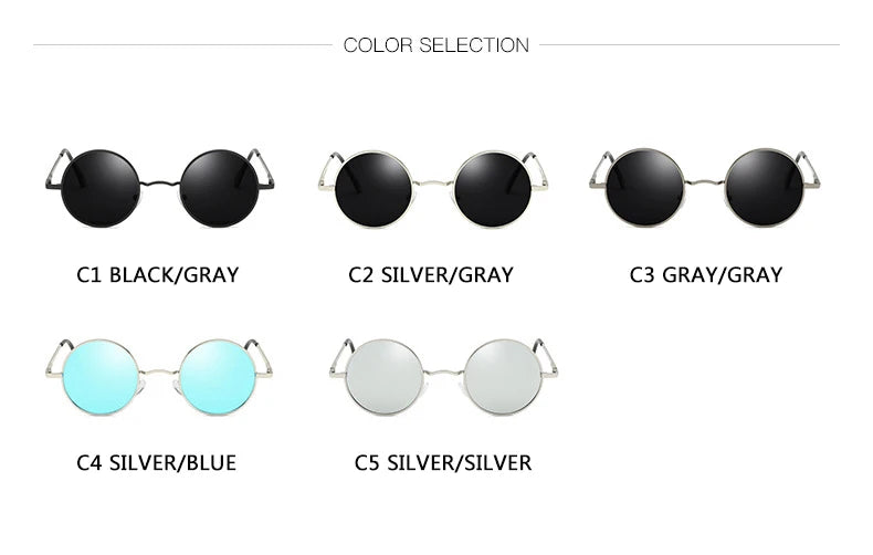 Round Polarized Sunglasses
