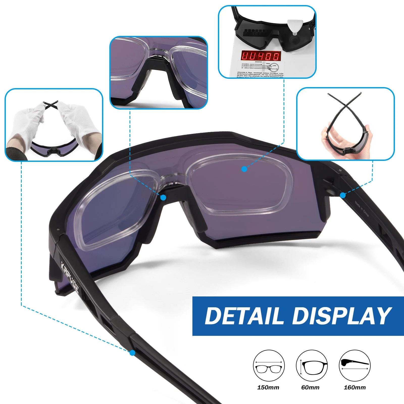 Kapvoe Cycling Glasses Bike Cycling Goggles