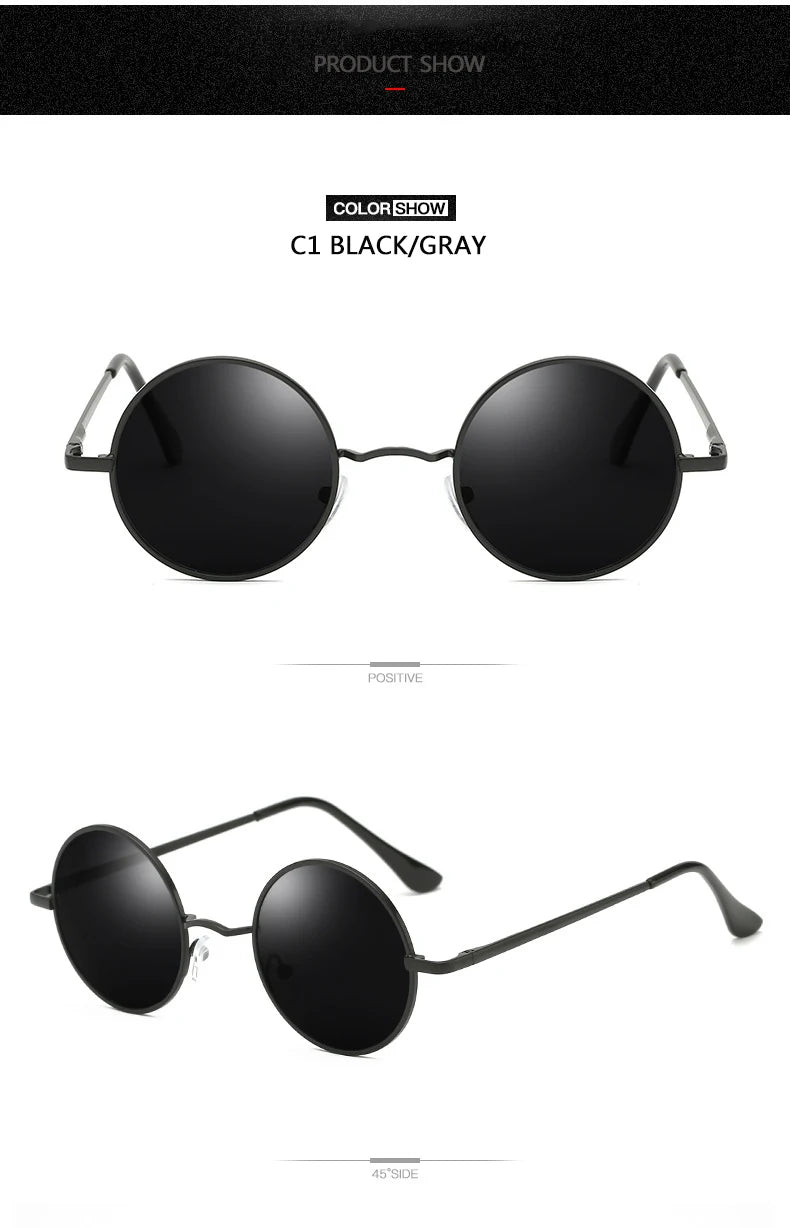 Round Polarized Sunglasses