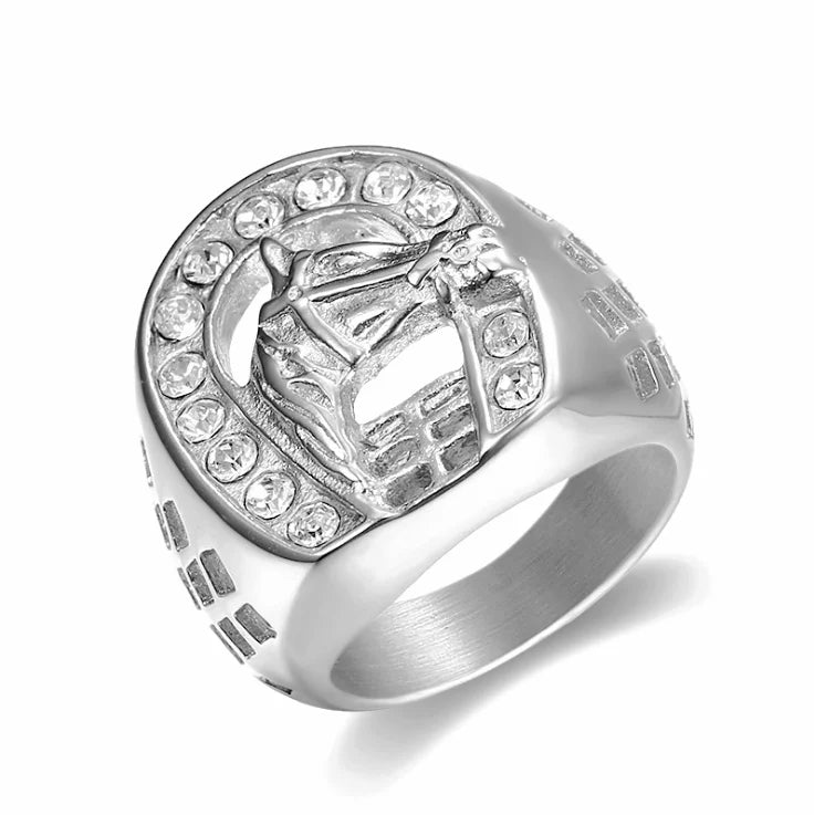 Horse Head  Gold Color Ring