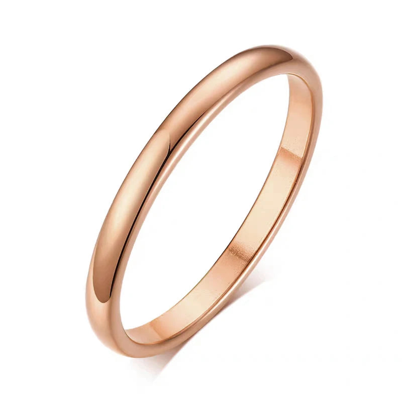 Letdiffery 18k gold plating Stainless Steel Wedding Ring