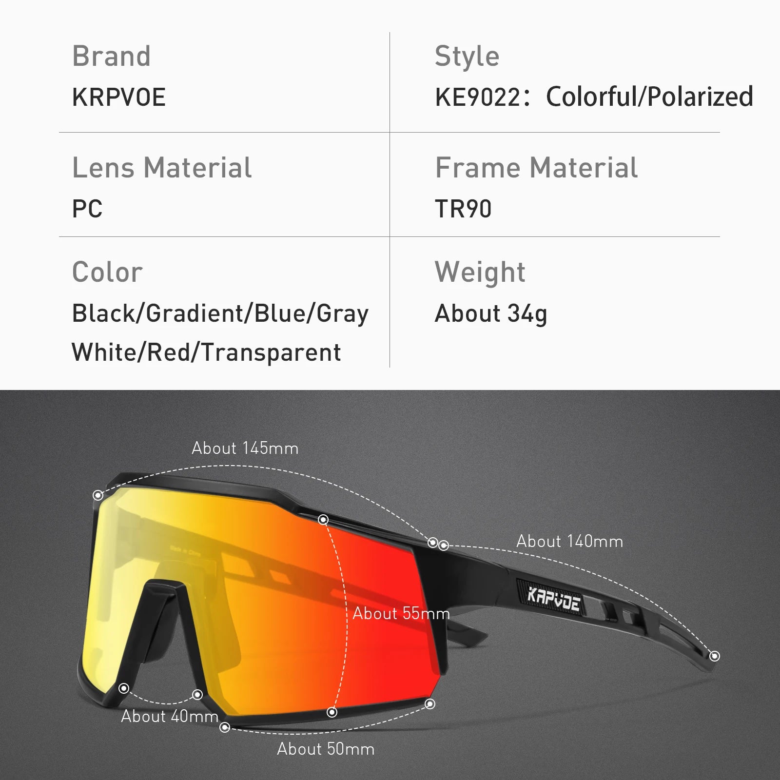 Kapvoe Cycling Glasses Bike Cycling Goggles