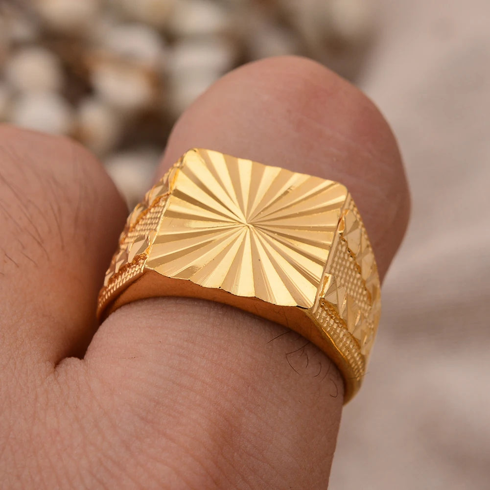 24k Dubai Gold Color Ring