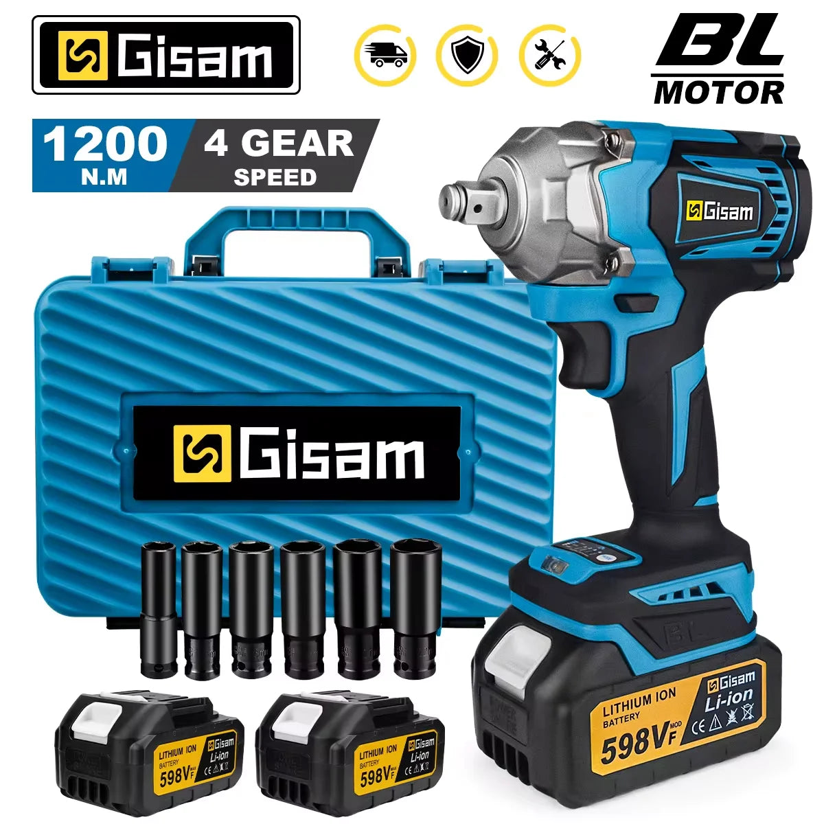 Gisam Torque Electric Impact Wrench
