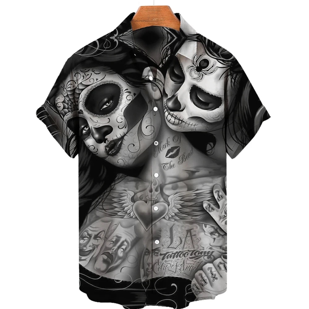 Skull 3D Printed Shirt Various Designs