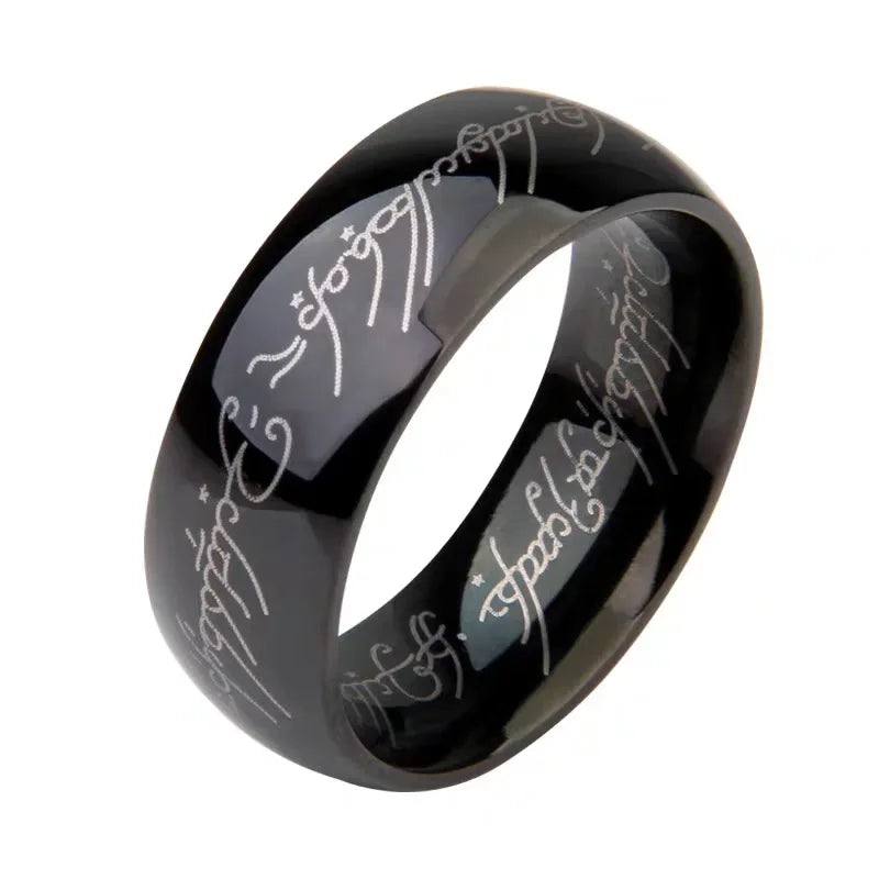 'RINGS OF POWER' 3D Carved Engraving Rings