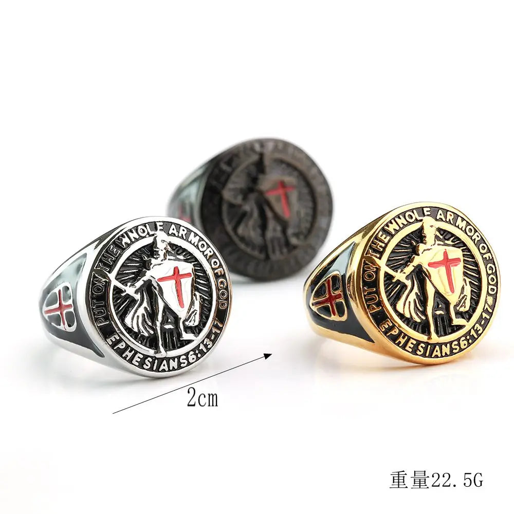 Men's Titanium Steel Gold-plated Ring
