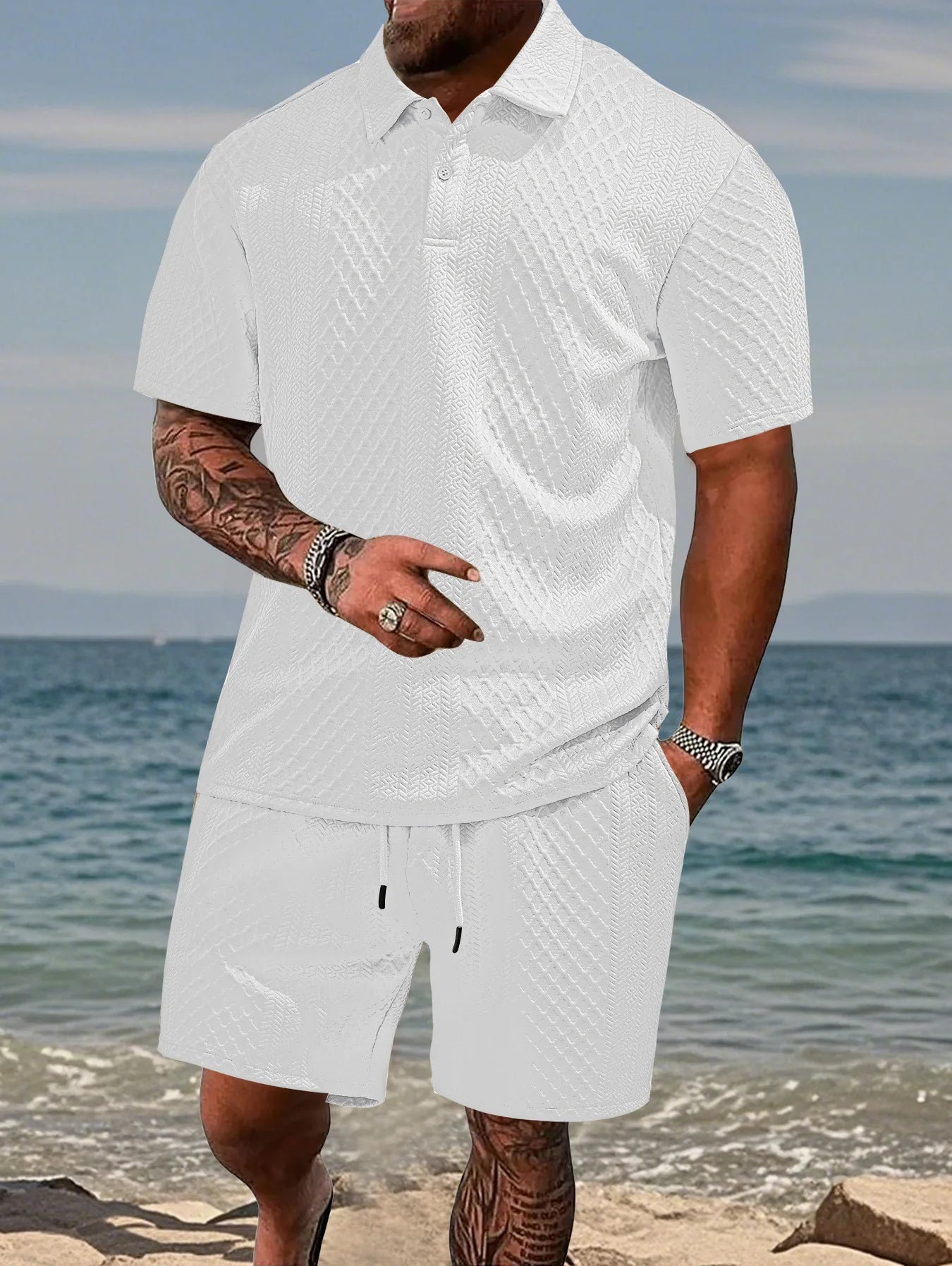 Casual Polo Shirt & Short