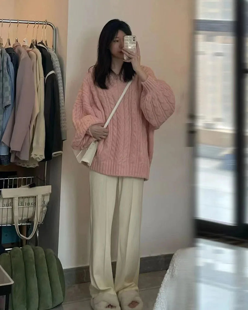 Sweater Harajuku  Knitted Pullovers