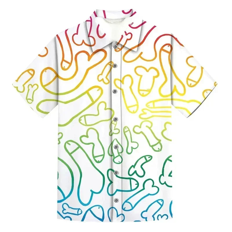 Summer Men's Shirts Beach Short Sleeve