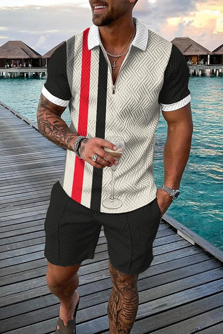 3D Print  Polo Shirt & Shorts