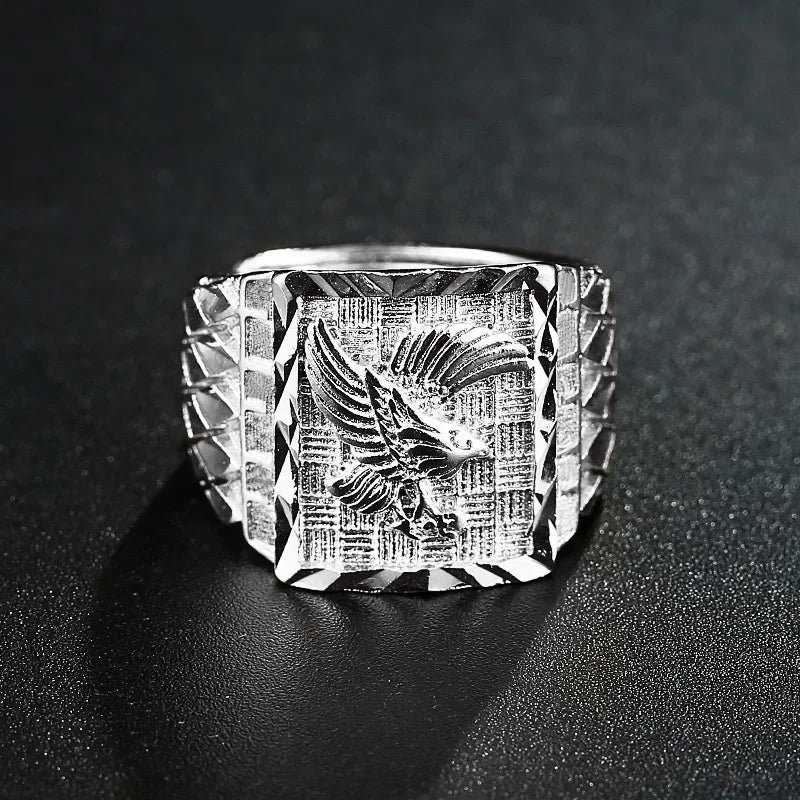 Eagle Enamel Rings