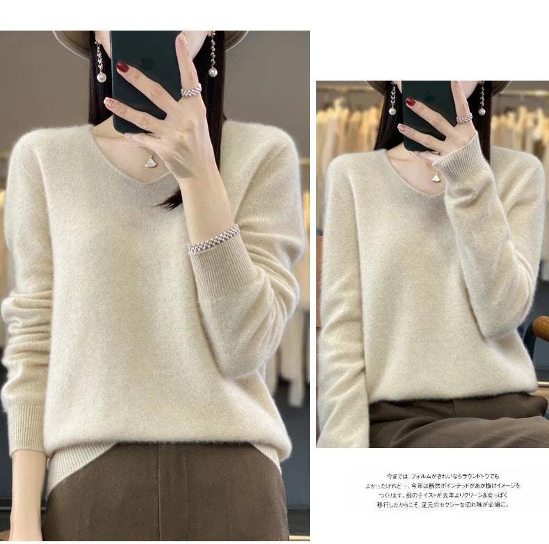 100% pure wool cashmere sweater