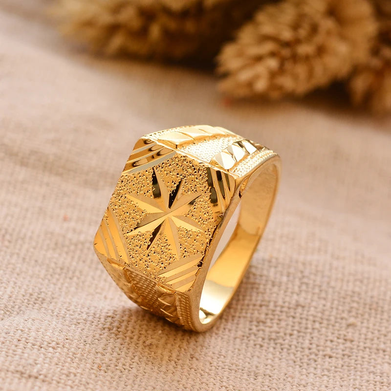 24k gold plating Dubai Middle Eastern Rings