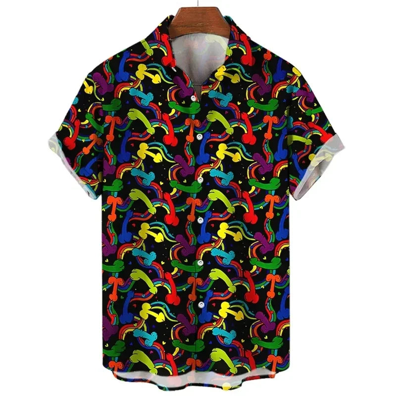 Summer Men's Shirts Beach Short Sleeve