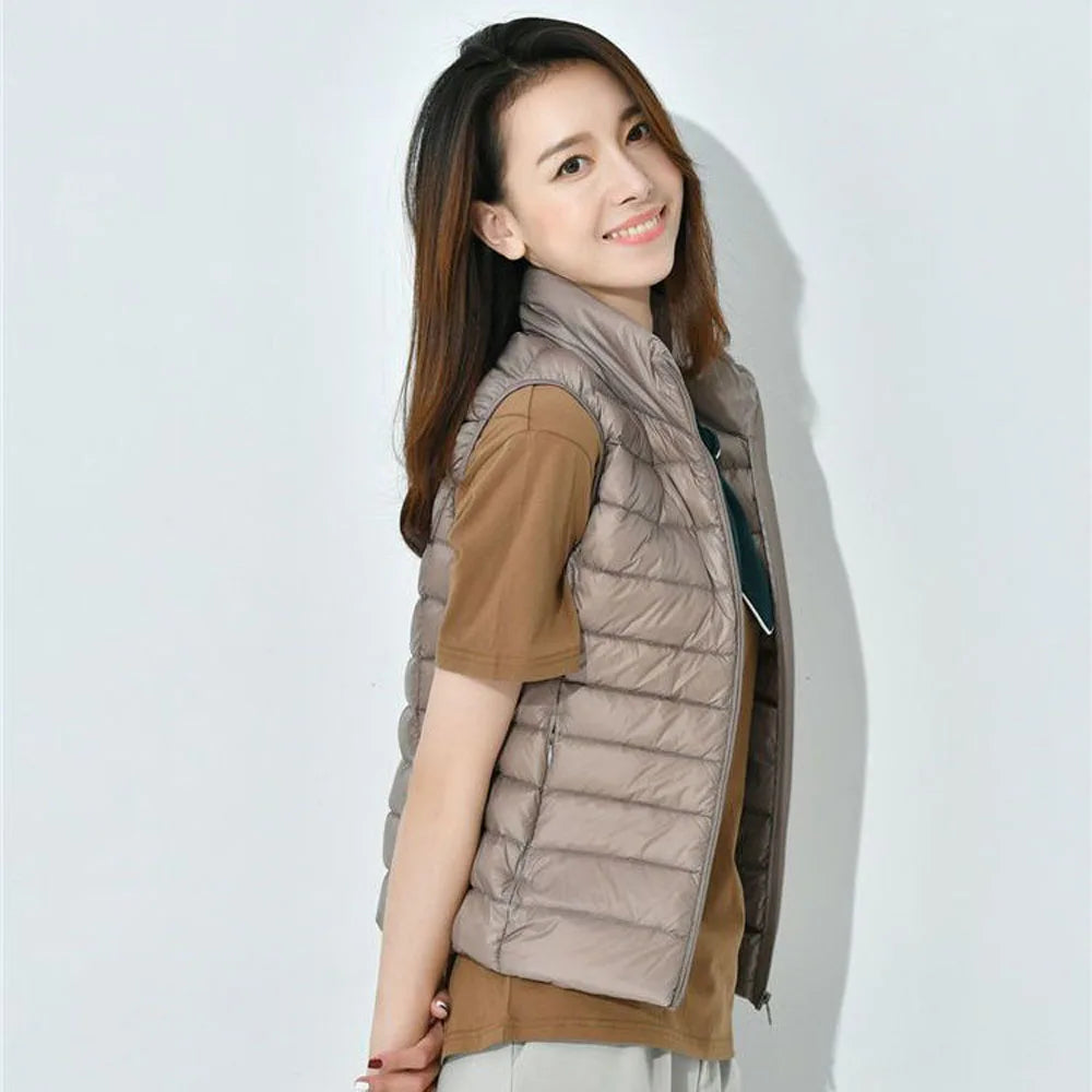 Ultra Light Down Vests Slim Sleeveless Jacket