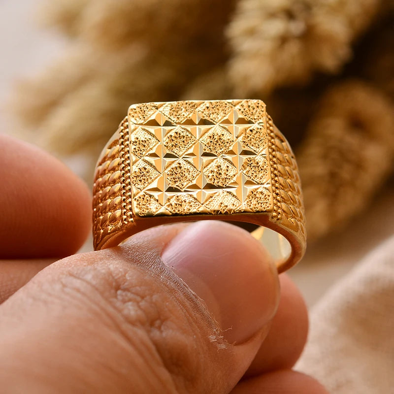 24k gold plating Dubai Middle Eastern Rings