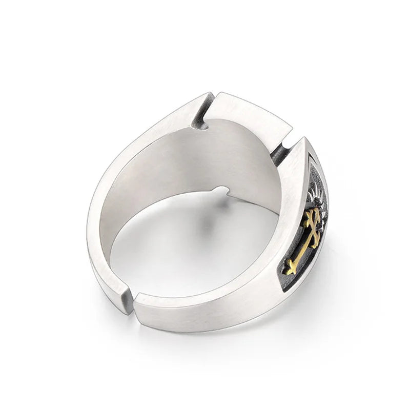 Retro Croix de Guerre Ring