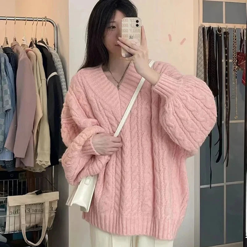 Sweater Harajuku  Knitted Pullovers