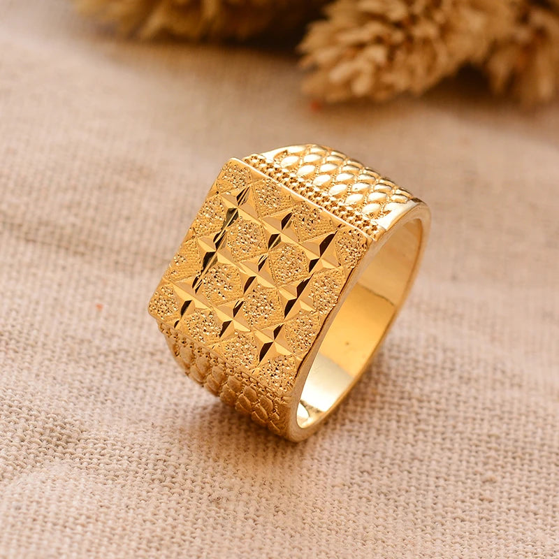 24k gold plating Dubai Middle Eastern Rings